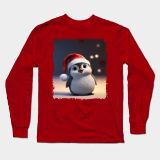 Christmas Penguin Long Sleeve T-Shirt